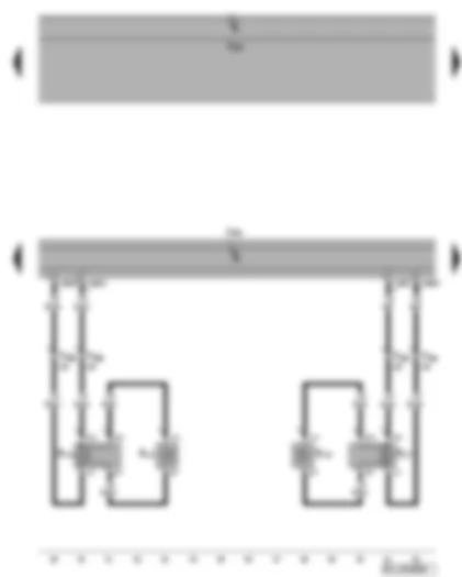 Wiring Diagram  VW GOLF PLUS 2008 - Control unit with display for radio and navigation - rear loudspeaker