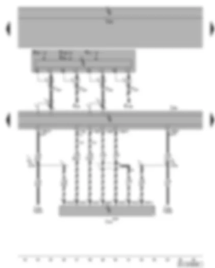 Wiring Diagram  VW GOLF PLUS 2008 - Control unit with display for radio and navigation - mobile telephone operating electronics control unit - aerials