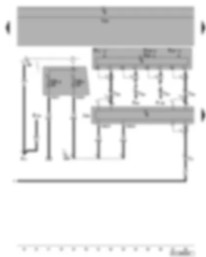 Wiring Diagram  VW GOLF PLUS 2008 - Control unit with display for radio and navigation system - navigation system aerial - aerials