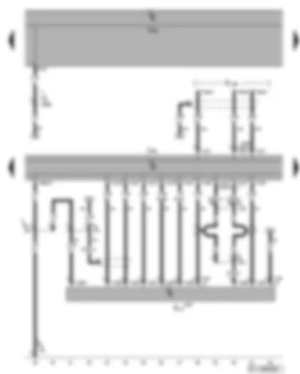 Wiring Diagram  VW GOLF PLUS 2009 - Control unit with display for radio and navigation - CD changer - connection for external audio source