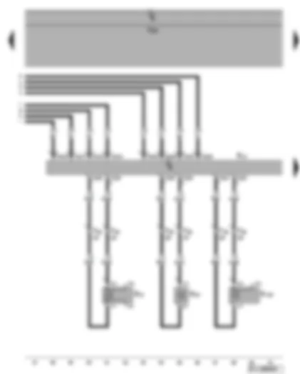 Wiring Diagram  VW GOLF PLUS 2008 - Amplifier - front left loudspeaker