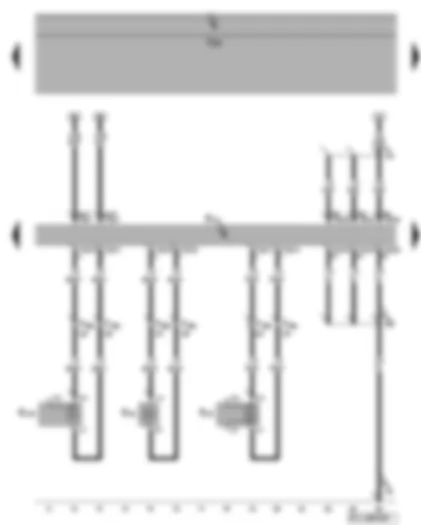 Wiring Diagram  VW GOLF PLUS 2009 - Amplifier - front right loudspeaker