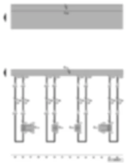 Wiring Diagram  VW GOLF PLUS 2009 - Radio - rear left loudspeaker - rear right loudspeaker