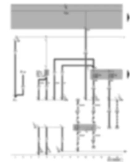 Wiring Diagram  VW GOLF PLUS 2008 - Fresh air blower relay - fuse SA5 - SC20 - SC44