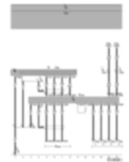 Wiring Diagram  VW GOLF PLUS 2008 - Interface for external multimedia units - radio - connection for external audio sources - USB connection for multimedia