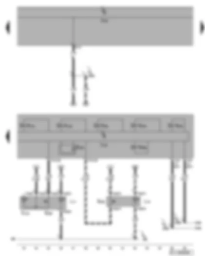 Wiring Diagram  VW GOLF PLUS 2008 - ABS control unit - TCS and ESP button - brake pressure sender 1 - tyre pressure monitor display button