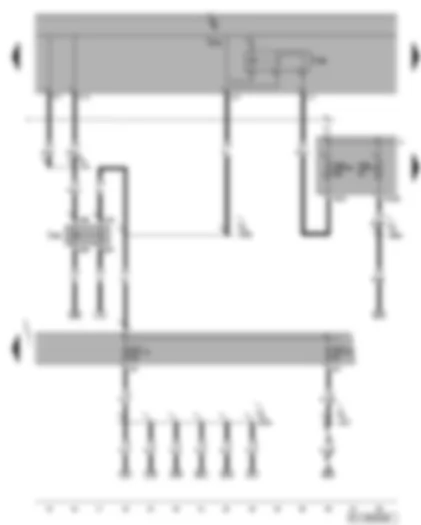 Wiring Diagram  VW GOLF PLUS 2008 - Terminal 50 voltage supply relay - terminal 15 voltage supply relay 2