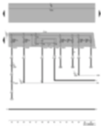 Wiring Diagram  VW GOLF PLUS 2009 - Motronic current supply relay