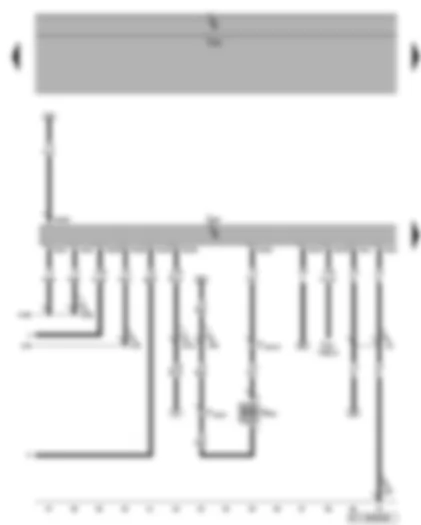 Wiring Diagram  VW GOLF PLUS 2008 - Engine control unit - magnetic clutch for supercharger