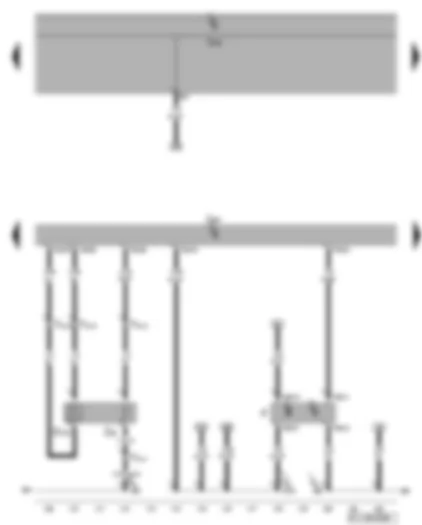 Wiring Diagram  VW GOLF PLUS 2008 - Engine control unit - lambda probe after catalytic converter - brake light switch