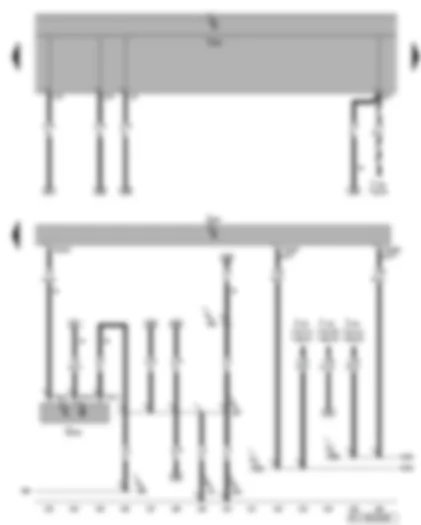 Wiring Diagram  VW GOLF PLUS 2008 - Engine control unit - clutch position sender