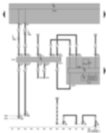 Wiring Diagram  VW GOLF PLUS 2009 - Dash panel insert - data bus diagnostic interface - self-diagnosis connection - electronic power control fault lamp - multifunction display