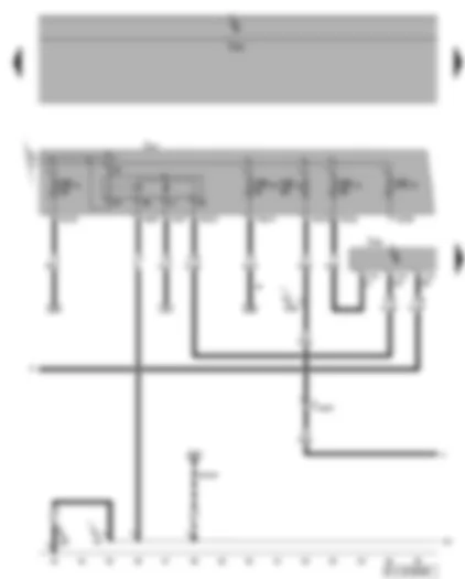 Wiring Diagram  VW GOLF PLUS 2009 - Engine control unit - terminal 30 voltage supply relay