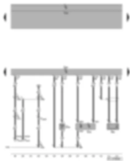 Wiring Diagram  VW GOLF PLUS 2009 - Engine control unit - Hall sender - knock sensor - coolant temperature sender