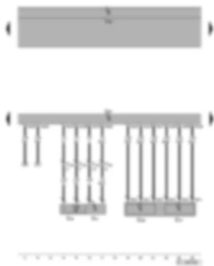 Wiring Diagram  VW GOLF PLUS 2009 - Engine control unit - intake air temperature sender - charge air pressure sender - accelerator position sender