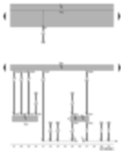 Wiring Diagram  VW GOLF PLUS 2008 - Engine control unit - air mass meter - brake light switch