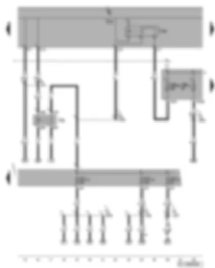 Wiring Diagram  VW GOLF PLUS 2008 - Terminal 50 voltage supply relay - terminal 15 voltage supply relay 2