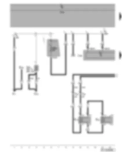Wiring Diagram  VW GOLF PLUS 2008 - Control unit with display for radio and navigation system - fuses - front left loudspeaker