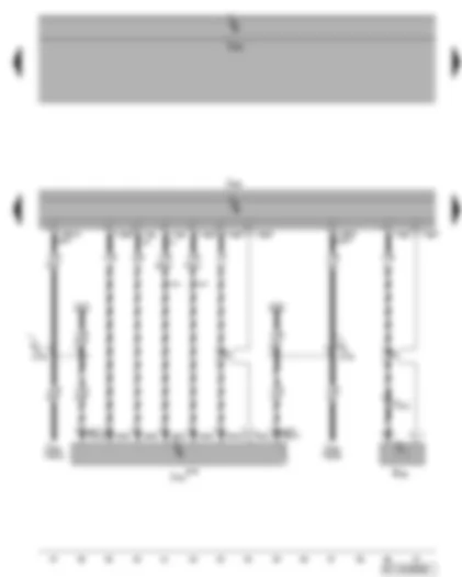 Wiring Diagram  VW GOLF PLUS 2009 - Control unit with display for radio navigation system - mobile telephone operating electronics control unit