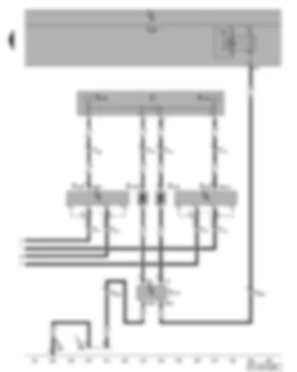 Wiring Diagram  VW GOLF PLUS 2008 - Rear window antenna - heated rear window - aerial module