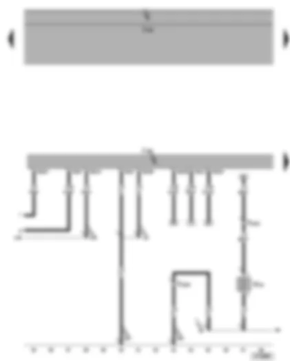 Wiring Diagram  VW GOLF PLUS 2005 - Motronic control unit - heater element for crankcase breather