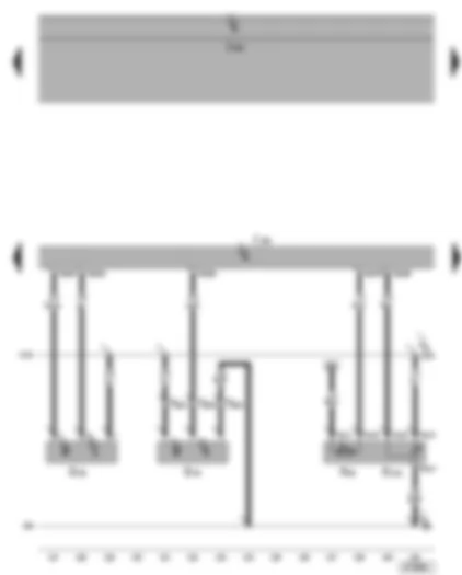 Wiring Diagram  VW GOLF PLUS 2005 - Motronic control unit - engine speed sender - Hall sender - exhaust gas recirculation potentiometer - exhaust gas recirculation valve