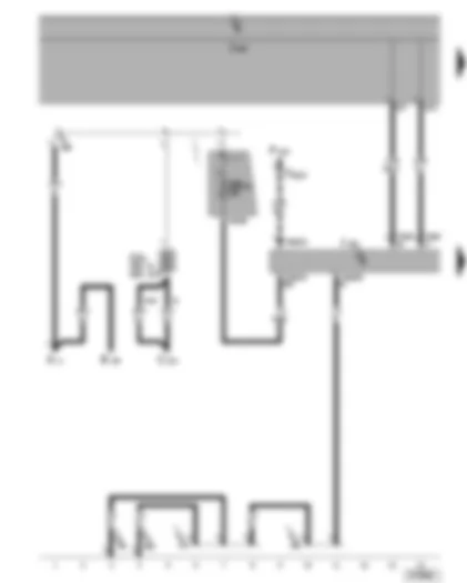 Wiring Diagram  VW GOLF PLUS 2008 - Steering column electronics control unit - fuse SA1 - SB16