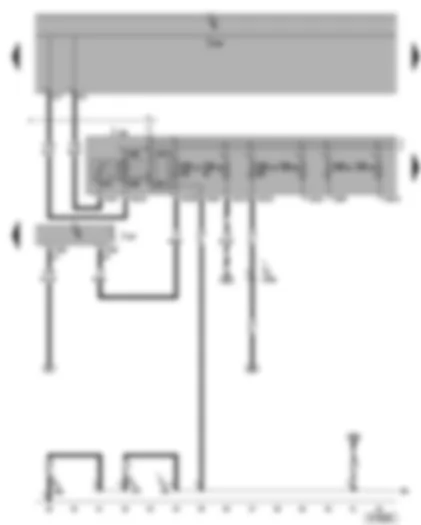 Wiring Diagram  VW GOLF PLUS 2005 - Steering column electronics control unit - terminal 15 voltage supply relay