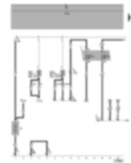 Wiring Diagram  VW GOLF PLUS 2005 - Battery - fuses SA1 - SA6 - SC14 - SC18