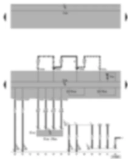 Wiring Diagram  VW GOLF PLUS 2005 - ABS control unit - ESP sensor unit - lateral acceleration sender - yaw rate sender - ABS hydraulic pump
