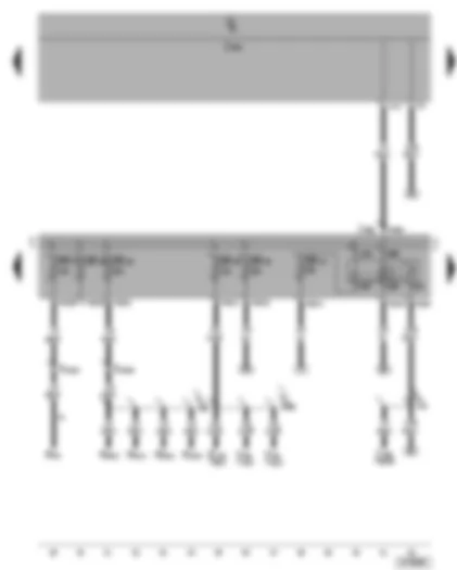 Wiring Diagram  VW GOLF PLUS 2005 - Terminal 50 voltage supply relay - fuses - SB15 - SB27 - SB28 - SB29 - SB38 - SB40