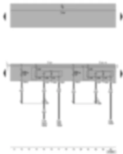 Wiring Diagram  VW GOLF PLUS 2005 - Terminal 30 voltage supply relay - fuses - SB26