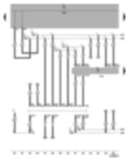 Wiring Diagram  VW GOLF PLUS 2005 - Data bus diagnosis interface - self-diagnosis connection