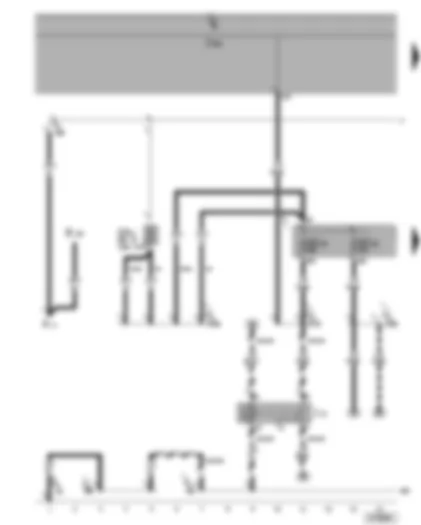 Wiring Diagram  VW GOLF PLUS 2005 - Fresh air blower relay - fuses SA6 - SC22 - SC44