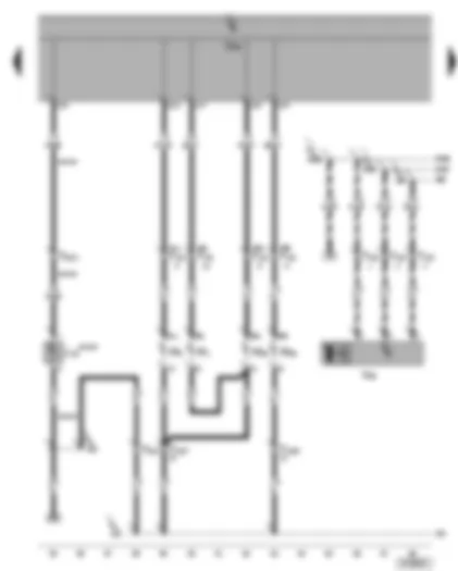 Wiring Diagram  VW GOLF PLUS 2006 - Left headlight - left fog light - left headlight range control motor
