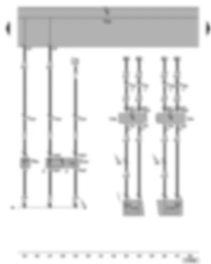 Wiring Diagram  VW GOLF PLUS 2006 - High level brake light bulb - number plate light - exterior mirror turn signal bulb
