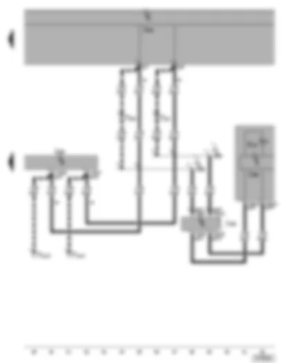 Wiring Diagram  VW GOLF PLUS 2006 - Trailer detector control unit - trailer operation warning lamp