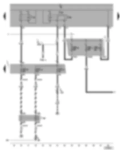Wiring Diagram  VW GOLF PLUS 2006 - Terminal 15 voltage supply relay - auxiliary heater operation relay - fuses