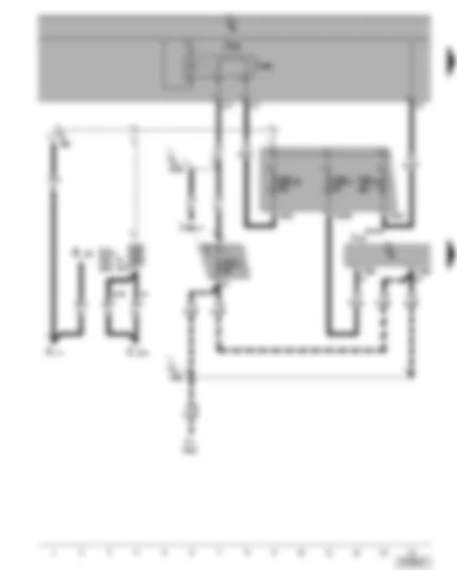 Wiring Diagram  VW GOLF PLUS 2008 - Mobile telephone operating electronics control unit - terminal 15 voltage supply relay - fuses