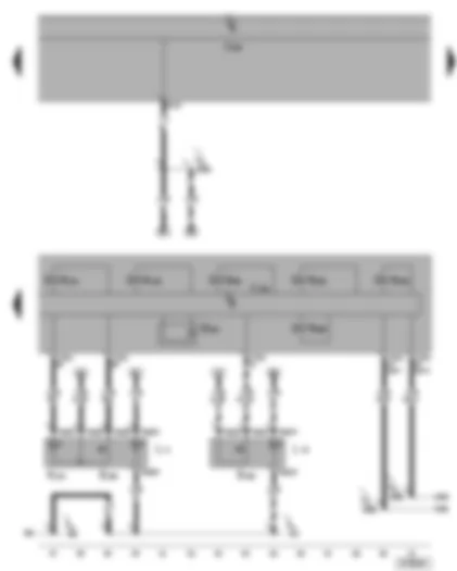 Wiring Diagram  VW GOLF PLUS 2006 - ABS control unit - TCS and ESP button - tyre pressure monitor display button