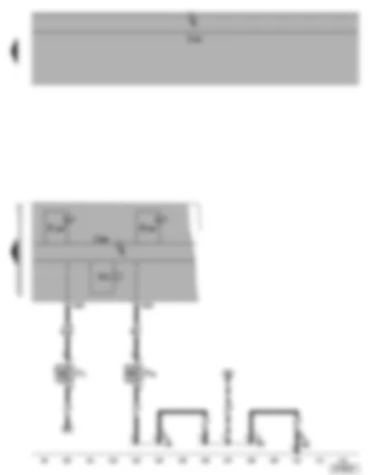 Wiring Diagram  VW GOLF PLUS 2006 - Dash panel insert - tyre pressure monitor warning lamp - ESP and TCS warning lamp - handbrake warning switch - brake fluid level warning contact