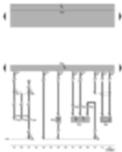 Wiring Diagram  VW GOLF PLUS 2007 - Engine control unit - Hall sender - knock sensor - coolant temperature sender