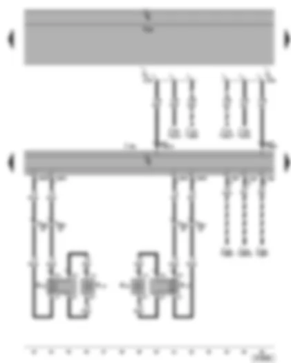Wiring Diagram  VW GOLF PLUS 2006 - Control unit with display for radio and navigation system - rear loudspeaker
