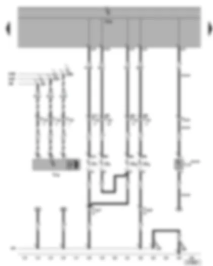 Wiring Diagram  VW GOLF PLUS 2006 - Right headlight - right turn signal side repeater - right fog light - right headlight range control motor