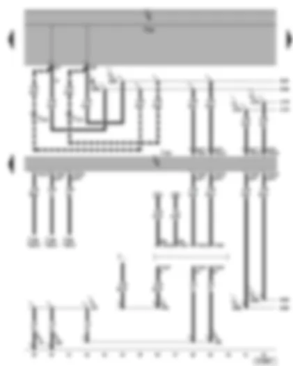 Wiring Diagram  VW GOLF PLUS 2006 - Data bus diagnostic interface - self-diagnosis connection