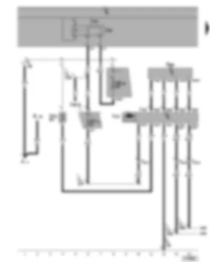 Wiring Diagram  VW GOLF PLUS 2008 - Power steering control unit - electromechanical power steering motor - steering moment sender - terminal 15 voltage supply relay 2