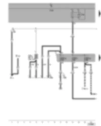 Wiring Diagram  VW GOLF PLUS 2005 - X-contact relief relay - fuse SA6 - SC17 - SC22 - SC33