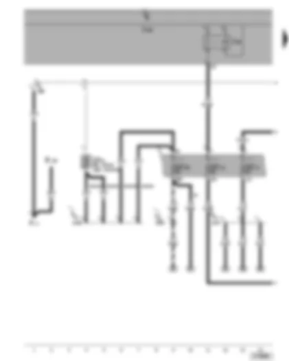 Wiring Diagram  VW GOLF PLUS 2005 - X-contact relief relay - fuses
