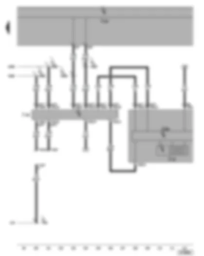 Wiring Diagram  VW GOLF PLUS 2006 - Dash panel insert - data bus diagnostic interface - self-diagnosis connection - multifunction display