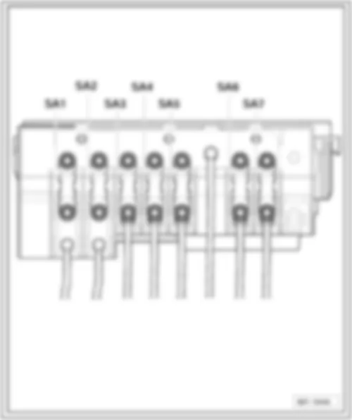 VW GOLF PLUS 2007 Overview of fuses
